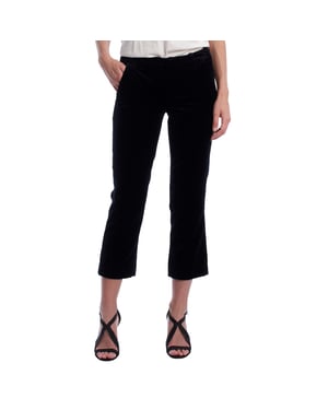 SJCA0101F Women's Cropped Velvet Pants