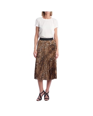 WJCD0302F Women's Pleated Midi Skirt