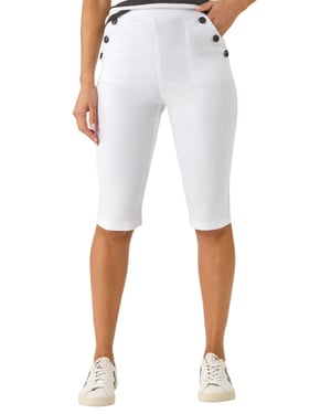 Buttoned Pocket Cropped Shorts