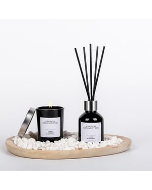 French Connection Lemon & Lavender Diffuser 50ml + Candle 55g