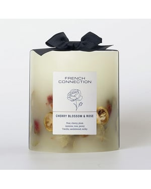French Connection Botanical Infused Cherry Blossom & Rose Candle 660g