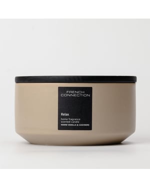 French Connection Stone Collection Warm Vanilla & Cashmere Candle 405g