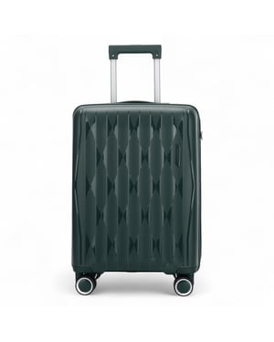 Robust Green Hard Shell Cabin Suitcase TSA Luggage Suitable for Easyjet, Ryanair, Wizzair