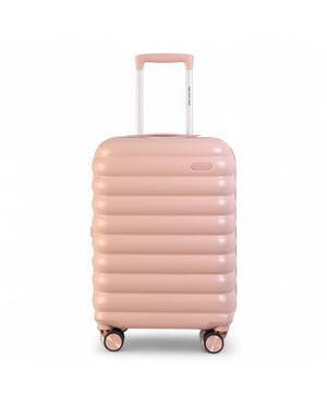 Hard Shell Cabin 37 x 22 x 55 cm Pink TSA Secure Luggage Suitcase Suitable for Easyjet, Ryanair