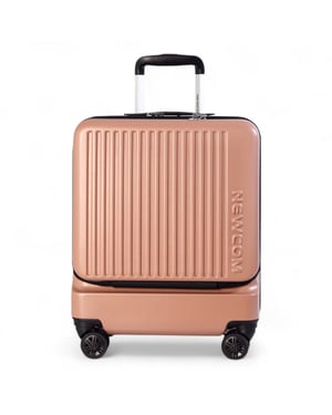 Durable EasyJet Ryanair 39 x 26 x 51.5 cm Pink Front Open Cabin Luggage Travel Suitcase