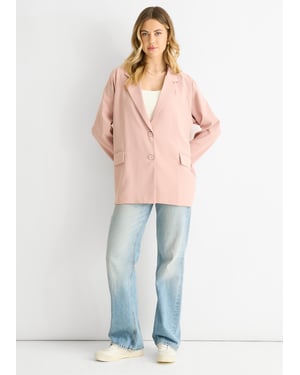 Blush Oversized Tailored Blazer