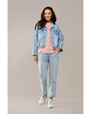 Caroline Tensen Oversized Helsinki Denim Jacket Licht Blauw
