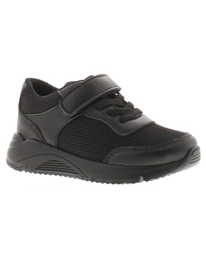 Focus Younger Boys Trainers Lucien Touch Fastening Elastic Lace black