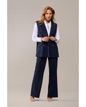 Chloe Gilet Navy / Off White