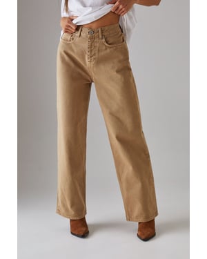 Washed Low Rise Denim Boyfriend Jean