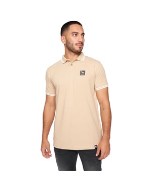 One True Saxon Dexon Mens Sand Polo Shirt