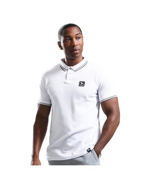 One True Saxon Dexon Mens White Polo Shirt