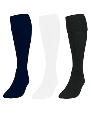 3 Pack Kids Football Socks - BLK/NVY/WHT