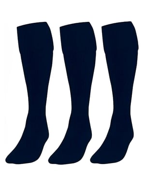 3 Pack Navy Football Socks Kids