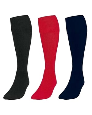3 Pack Kids Football Socks - BLK/RED/NVY