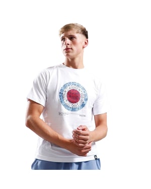 One True Saxon Paisley Mens White T-Shirt
