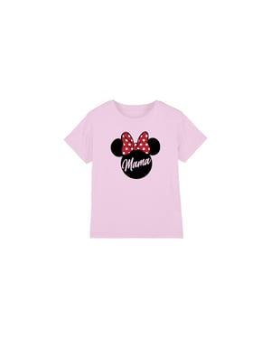 Disney Barn/Mamma I Öron Minnie Mouse Mors Dag T-shirt (Rosa)