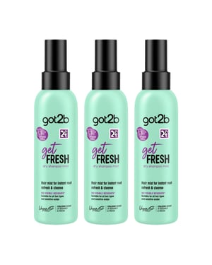 Got2b Dry Shampoo get Fresh Mist 150ml Instant Freshness, 3 Pack