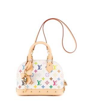 Ltd. Ed. Takashi Murakami Multicolore Alma BB Handbag