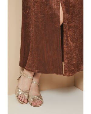 Good For The Sole: Wide Fit Trisha Two Part Heeled Sandals