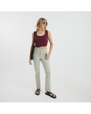 River Island Womens Green Mom Sculpt Jeans