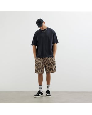 River Island Mens Brown Camouflage Cargo Shorts
