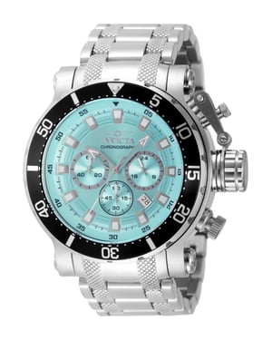 Invicta Coalition Forces 49091 Heren Horloge - Quartz Uurwerk - Roestvrij Staal met blauwe Wijzerplaat - 52mm