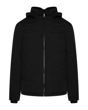 Lionel Hooded Puffer Jacket Black