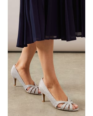 Good For The Sole: Wide Fit Honies Peep Toe Court Shoes