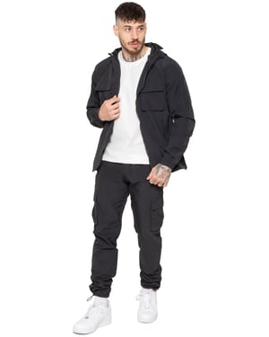 Enzo Milano | Mens Poly Cargo Tracksuit Set