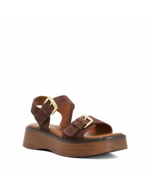 Dune Ladies Luno - Double Strap Flatform Sandals