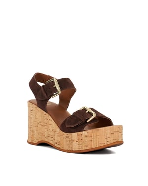 Dune Ladies Kamia - Open Toe Wedge Heel Sandals