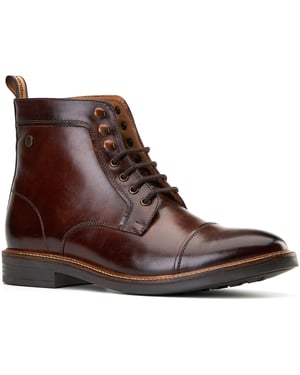 Base London Plymouth Leren Heren Bruine Enkellaarzen