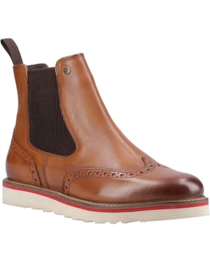 Hunter Orkney Brogue Dealer Boot Leather Men's Tan Ankle Boots