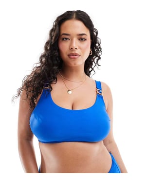 Yours jewel bikini top in cobalt