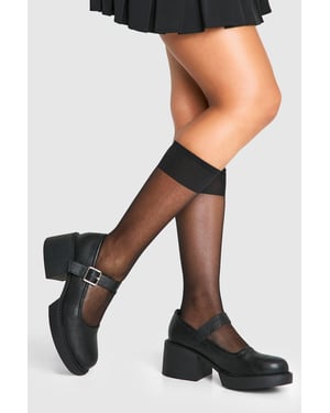 Chunky Heeled Mary Janes