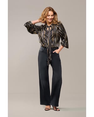 Bension Print Blouse Zwart / Multi