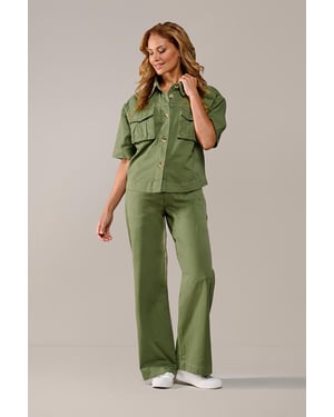 Lina Blouse Olijfgroen