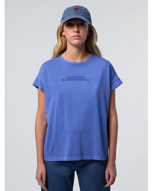 North Sails T-shirt med slogansprint