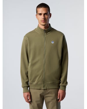 North Sails Sweatshirt Heldragare med logotypapplikation