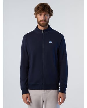 North Sails Sweatshirt Hel dragkedja med logotypapplikation