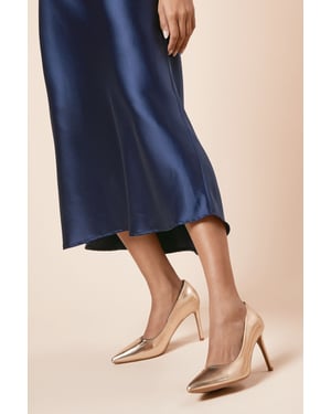 Wide Fit Dash Pointed High Stiletto Heel Court Shoes