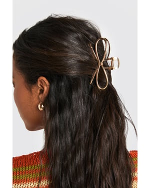 Large Bow Detail Claw Clip