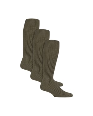 3-Pack Lange Boot Heren Sokken voor Buiten Wellington | Knie Hoge Militaire Sokken