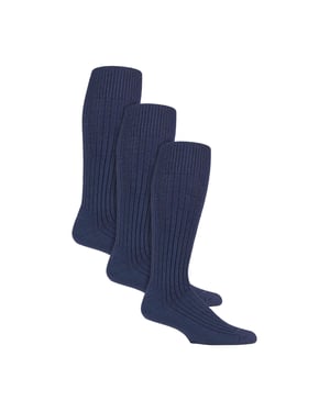 3 Pack Long Boot Mens Socks for Outdoor Wellington | Knee-High Military Socks