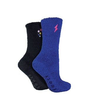 2 Pack Ladies Cosy Lounge Socks for Sleep