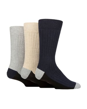 3 Pack Mens Casual Boot Socks for All Seasons