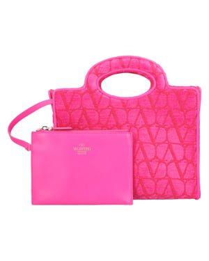 Valentino Garavani VLogo Monogram The Third open-top shoulder bag