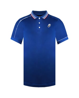 Asics Classic Mens Navy Tennis Polo Shirt