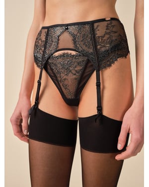 VIP Intrigue Suspender - Black